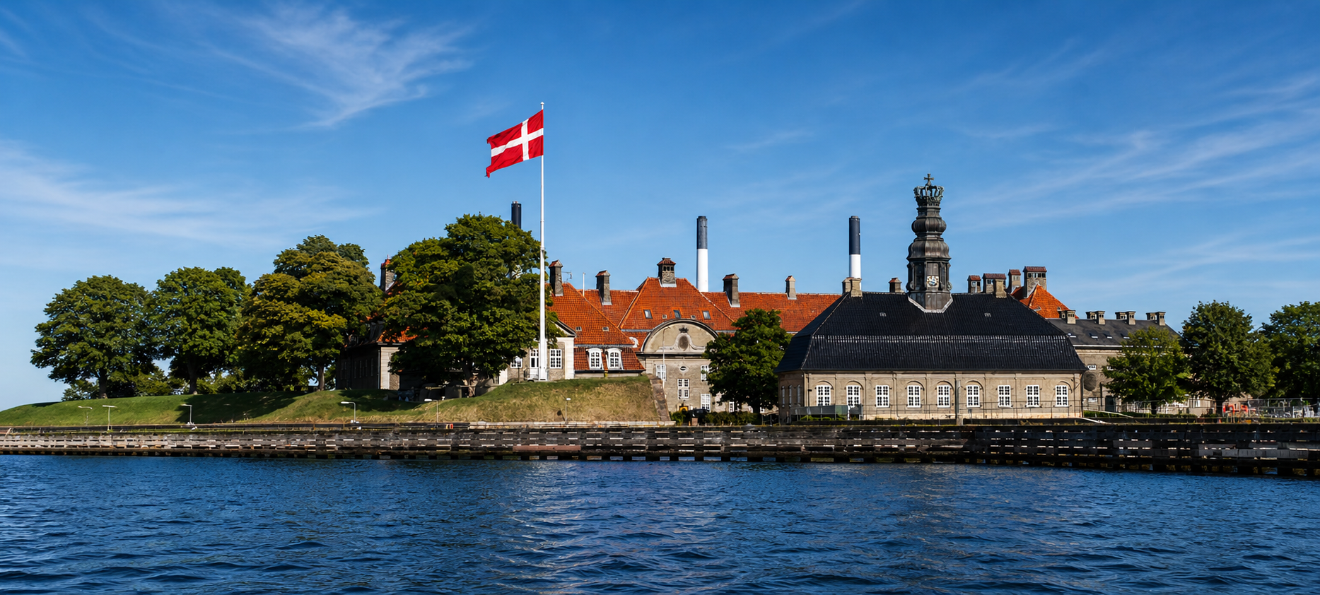 Copenhagen landmarks from the water
